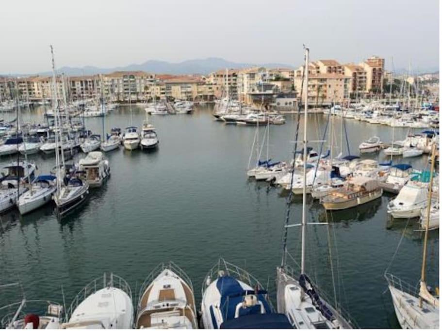 Port Frejus Cap Hermes Vue Mer Et Port Pieds Dans L'Eau Piscine Pkg Eksteriør billede