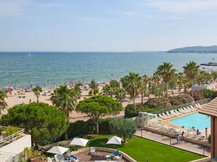 Port Frejus Cap Hermes Vue Mer Et Port Pieds Dans L'Eau Piscine Pkg Eksteriør billede