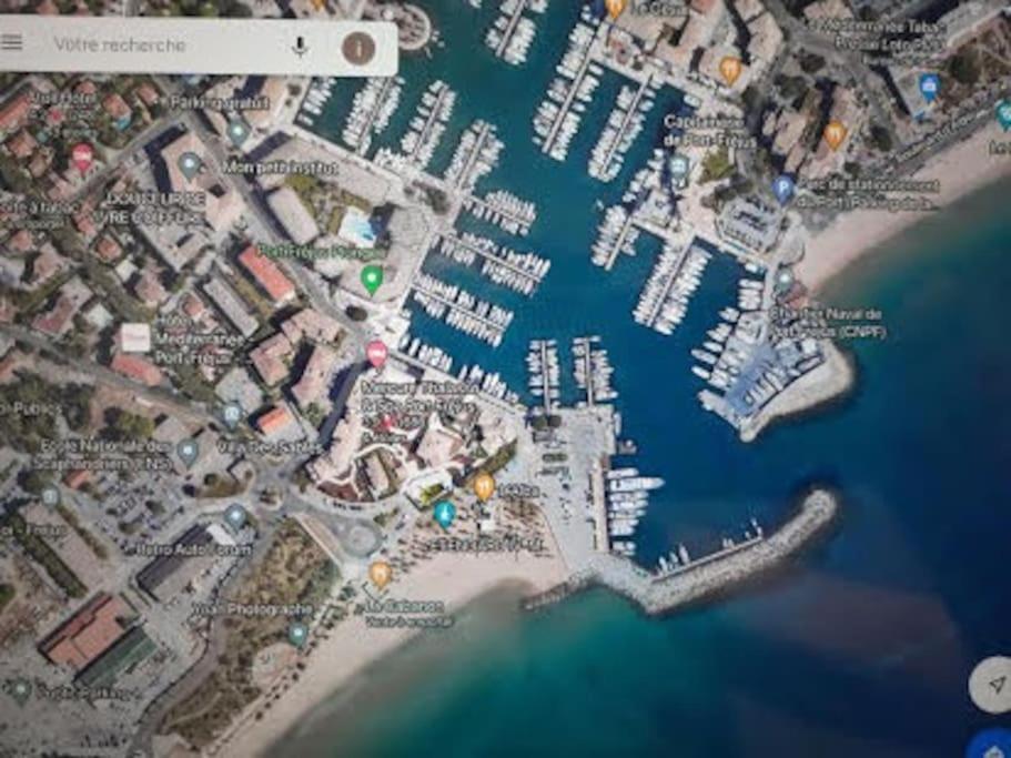 Port Frejus Cap Hermes Vue Mer Et Port Pieds Dans L'Eau Piscine Pkg Eksteriør billede